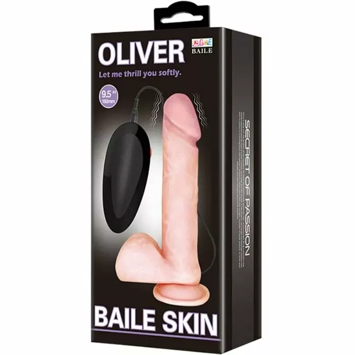 Dildo BAILE Oliver ar vibrāciju Photo 7