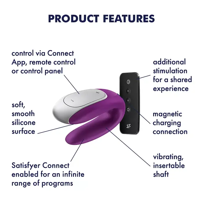 Pāru vibrators SATISFYER Double Fun Photo 3