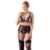 Lingerie set Cottelli Collection Bra Suspender Set 3XL Photo 2