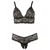 Lingerie set Cottelli Collection bra and crotchless string 2XL Photo 4