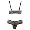 Lingerie set Cottelli Collection bra and crotchless string 2XL Photo 6