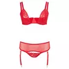 Lingerie set Cottelli Collection Bra Set red 85D/L Photo 5