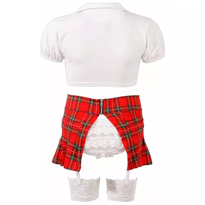 Cottelli Collection Schoolgirl komplekts M, sarkans Photo 6