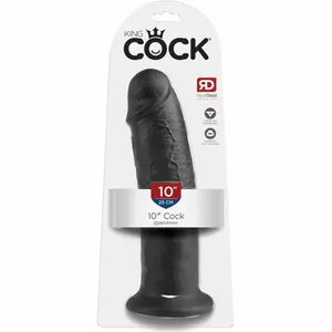 KING COCK 10" COCK BLACK 25 CM