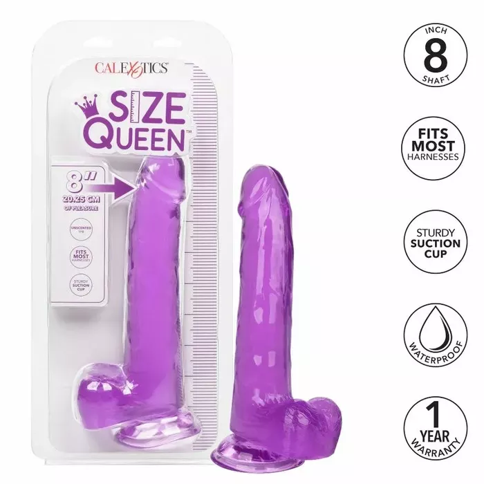 Фаллоимитатор CalExotics Size Queen — силикон, 20,3 см Photo 2