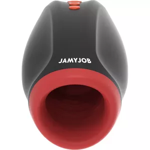Мастурбатор JAMYJOB NOVAX с вибрацией и компрессией, силиконовый, чёрный, вес 0.476 g