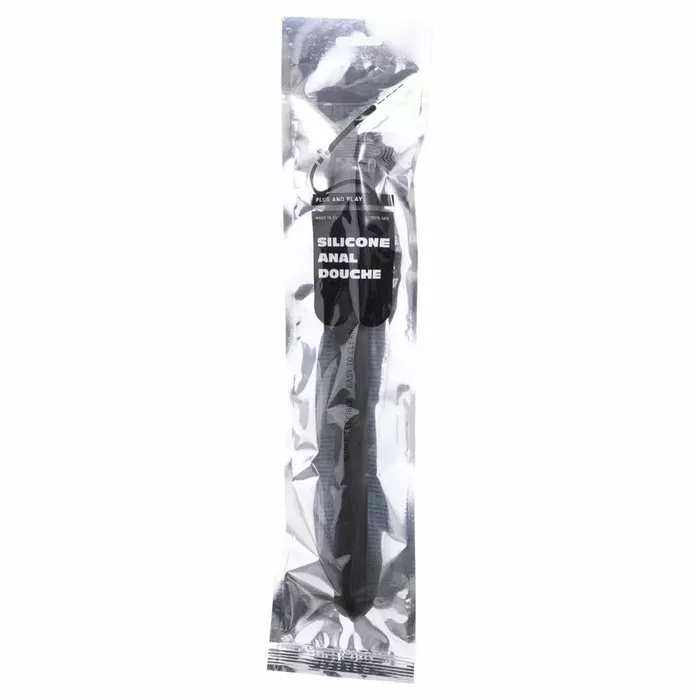 Anal shower all black inflatable silicone 27 cm Photo 2