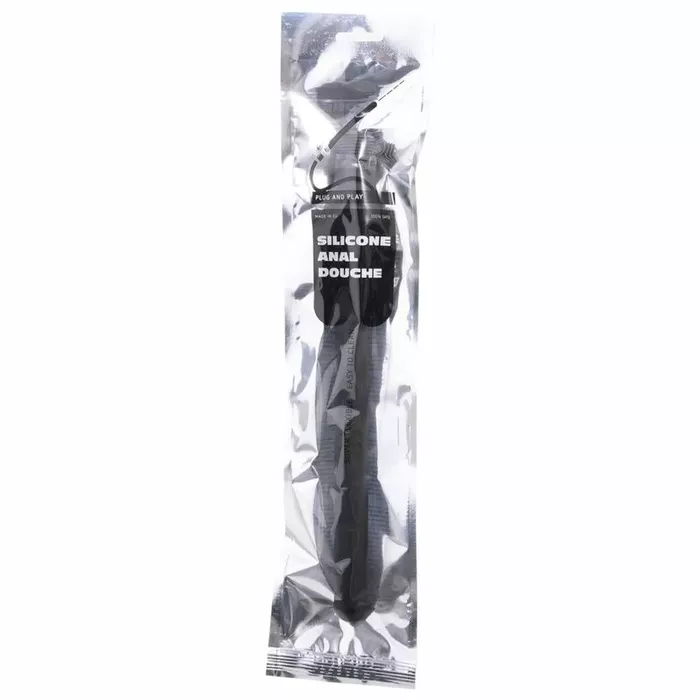 Anālā dušas uzgalis all black RIDGED 27 cm Photo 2