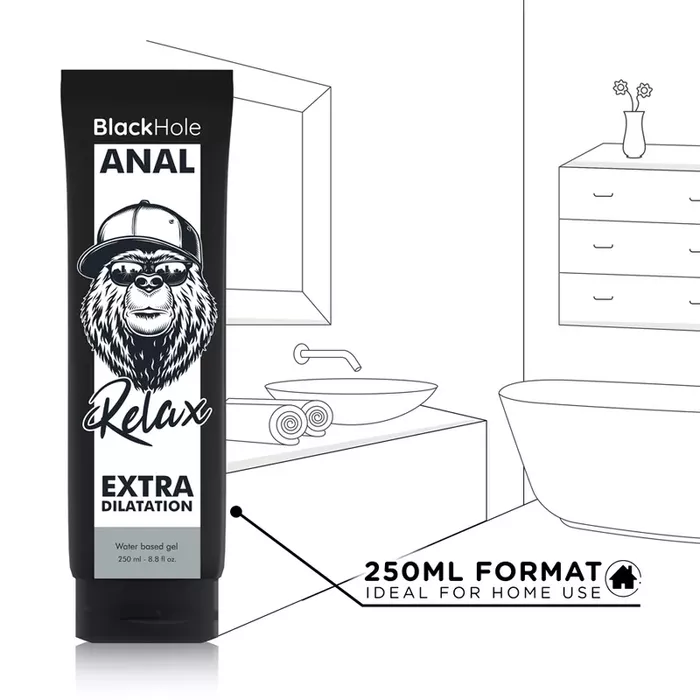 Anālais ūdens gēla lubrikants blackhole 250 ml Photo 8