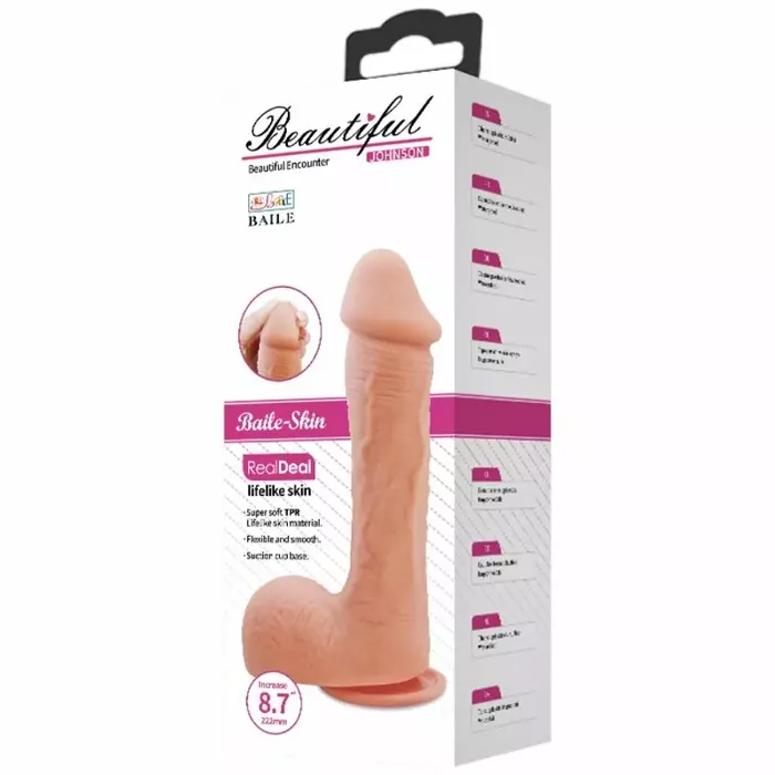 Dildo BAILE Johnson Realistic Skin 22 cm Photo 13