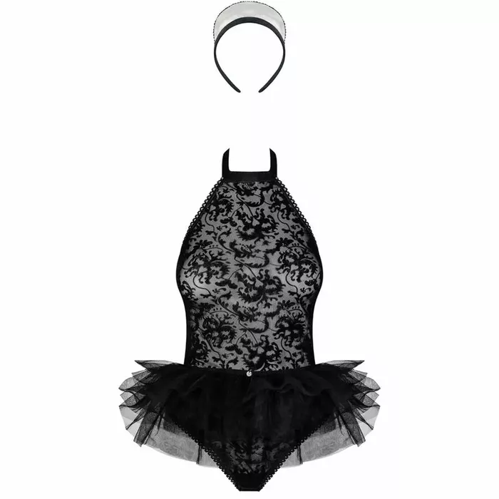 Body OBSESSIVE Frilles L/XL melns Photo 3
