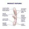 Vibrators SATISFYER Hot Lover — silikons/ABS, uzlādējams Photo 2
