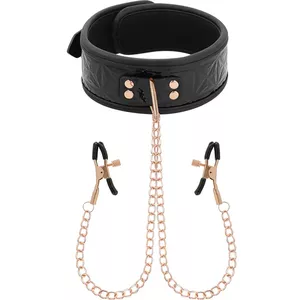 BEGME BLACK EDITION COLLAR WITH NIPPLE CLAMPS