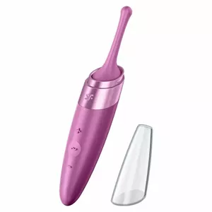 SATISFYER TWIRLING DELIGHT CLIT TIP VIBRATOR - PURPLE