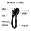 Penisa stiprinājums Satisfyer Majestic Duo Ring Vibrator Photo 3