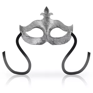 OHMAMA MASKS FLEUR DE LIS EYEMASK - SILVER