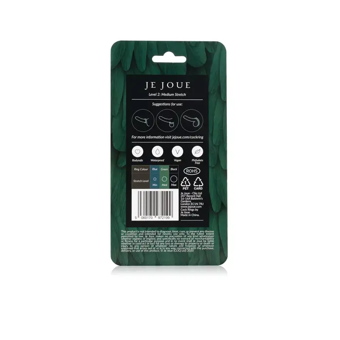 Cock and ball ring je joue Green Silicone Ring — Medium Photo 3