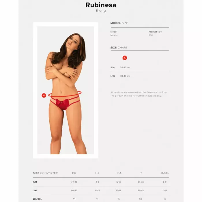 Тонг OBSESSIVE Rubinesa L/XL Photo 7