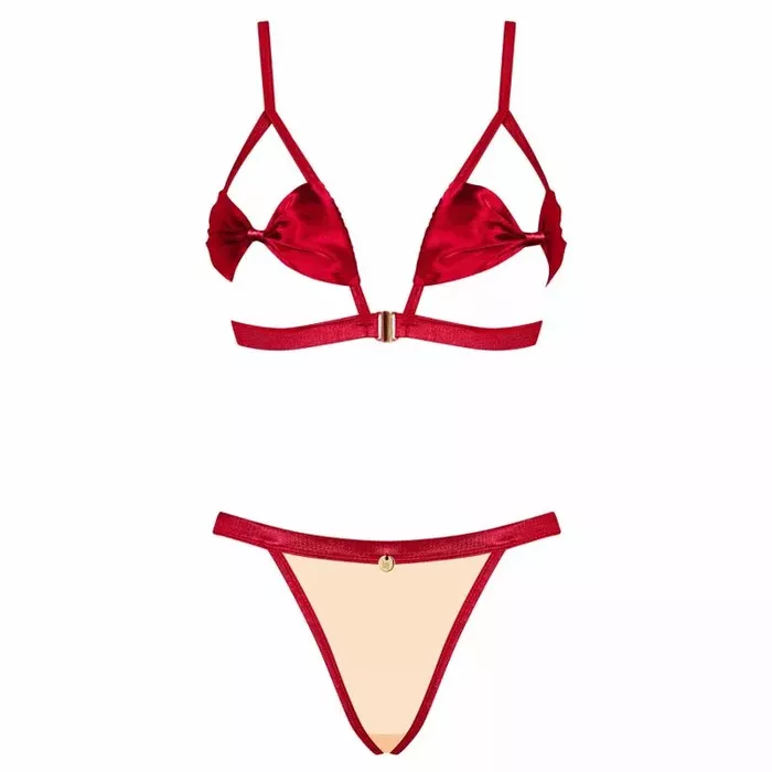 Комплект OBSESSIVE D-230508, черное кружево S/M Photo 3