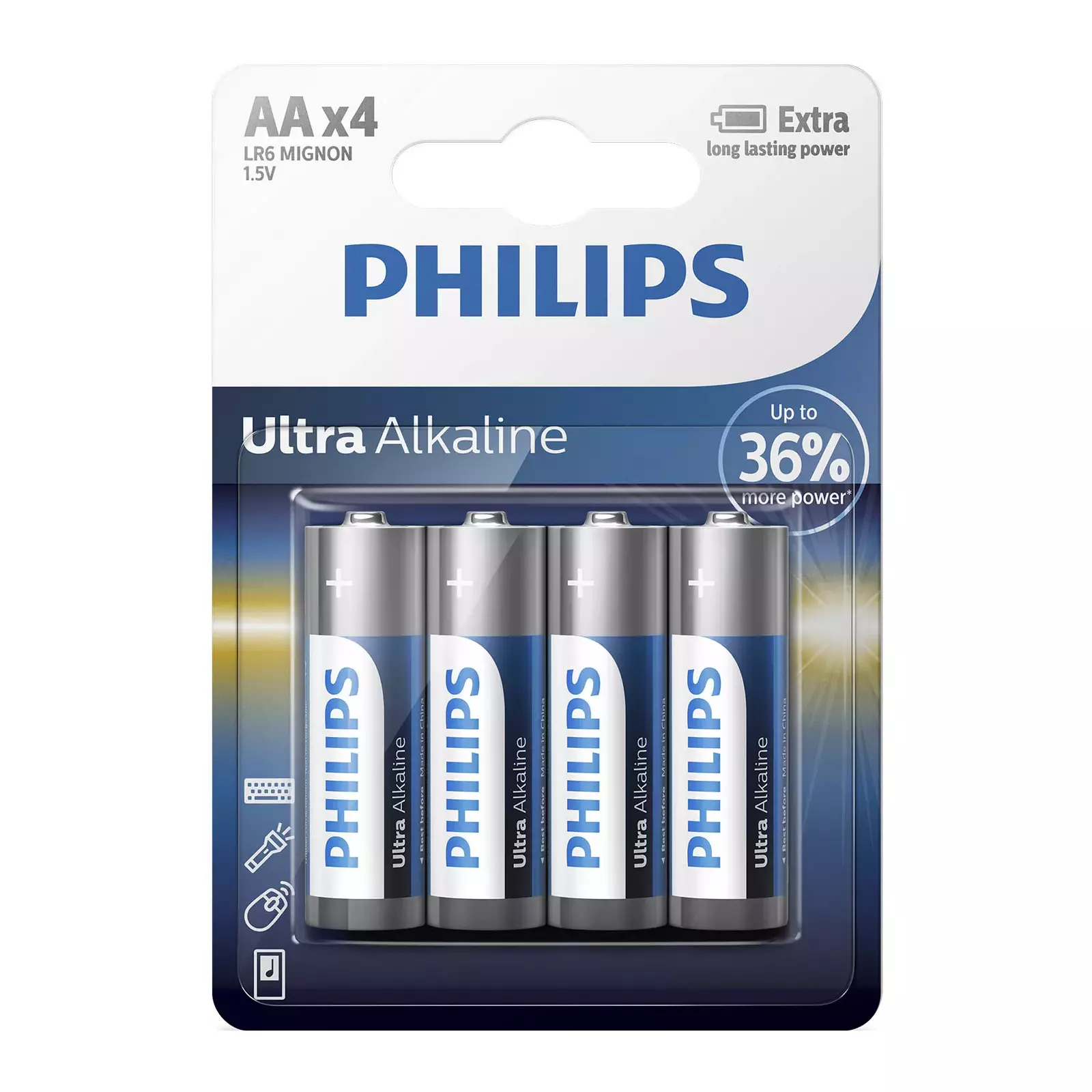 Akumulators: Philips LR6E4B/10, D-230465 Photo 2