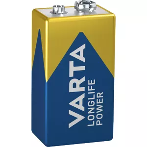 VARTA LONGLIFE POWER ALKALINE BATTERY 9V LR61 1 UNIT