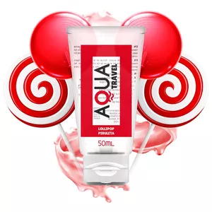 AQUA TRAVEL LOLLIPOP FLAVOUR WATERBASED LUBRICANT - 50 ML