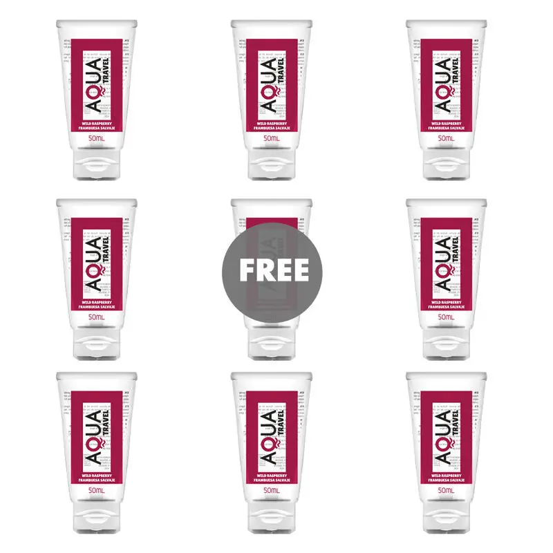Water-based lubricant aqua travel Wild Raspberry 50 ml Photo 2