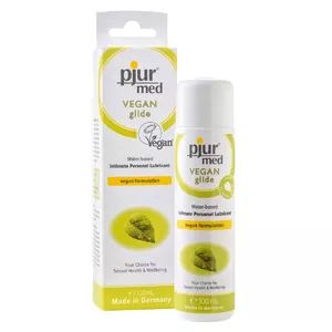 Personīgā lubrikācija Pjur Med Vegan Glide — uz ūdens bāzes, 100 ml, CE sertificēta, ražots Vācijā
