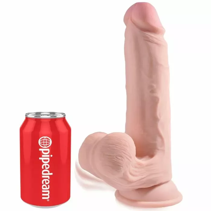 Dildo king cock PLUS 3D Swinging Balls — 20,3 cm Photo 2