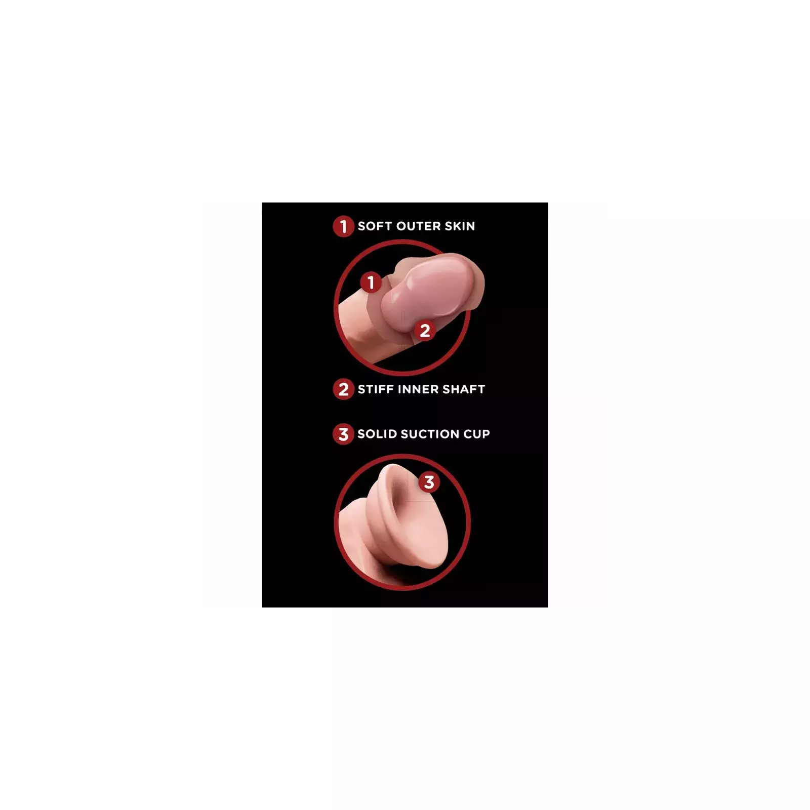 Дилдо KING COCK PLUS 3D Photo 5