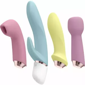 SATISFYER MARVELOUS FOUR - VIBRATOR & AIR PULSE SET