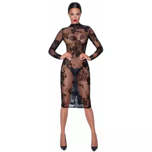 Платье Flock Print M, 27179211031, черное