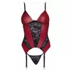 Basque sarkans/melns XL, Cottelli Collection Photo 3
