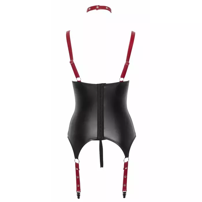 Corset-style basque Cottelli Collection Basque black/red S Photo 7