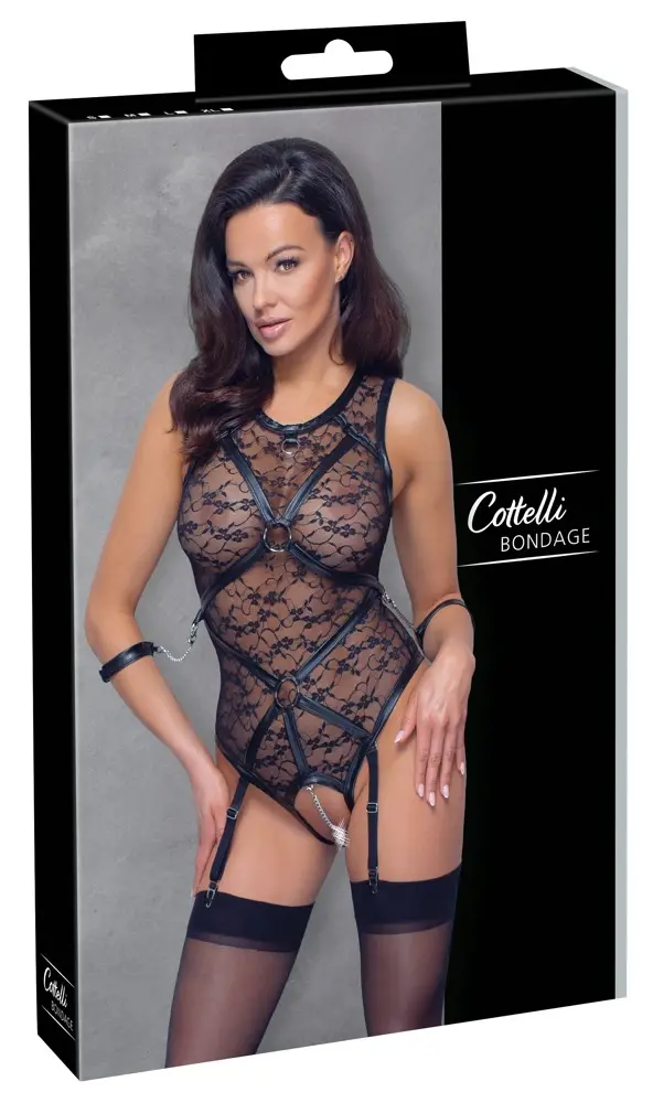 Cottelli Collection bodijs — melns, izm. M Photo 8