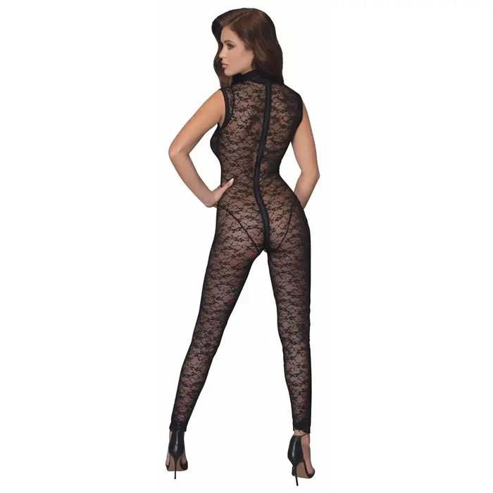 Cottelli Collection Lace Jumpsuit - Black, Size M Photo 6