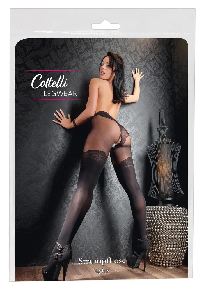 Zeķubikses Cottelli Collection Crotchless Tights 5 Photo 6
