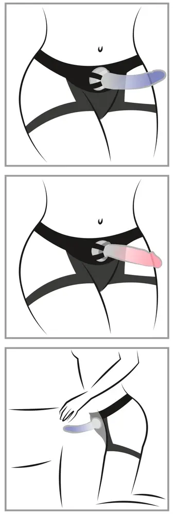 Strap-on You2Toys playgirls 2Di — adjustable harness, 2 dildos Photo 27