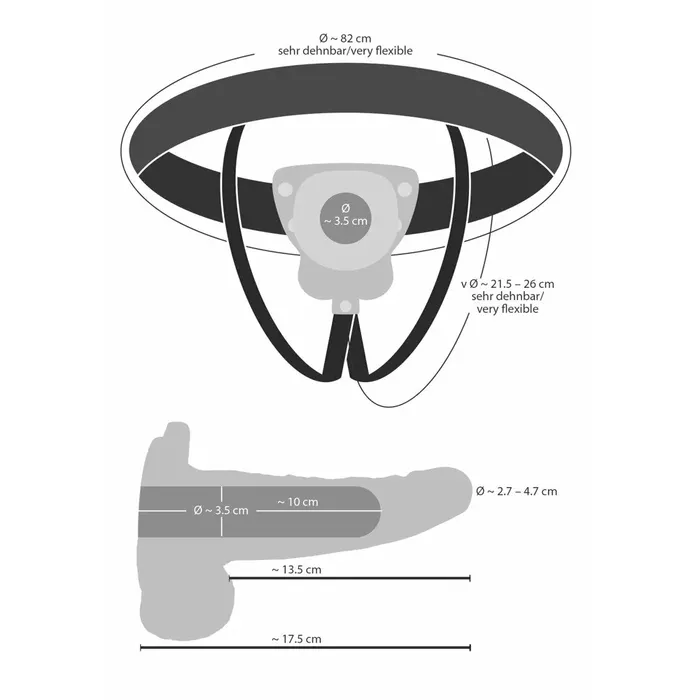 Strap-On Sleeve You2Toys Vibrating — silicone, adjustable Photo 11