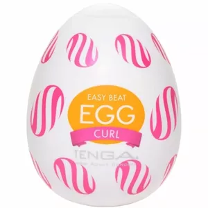 Tenga Egg Curl Egg masturbator Termoplastiska elastomēra (TPE)