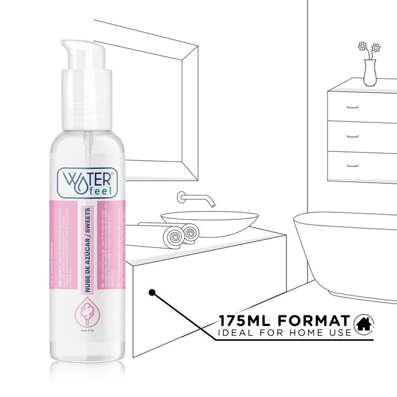 WATERFEEL Sugar Cloud 175 ml — water-based lubricant Photo 6