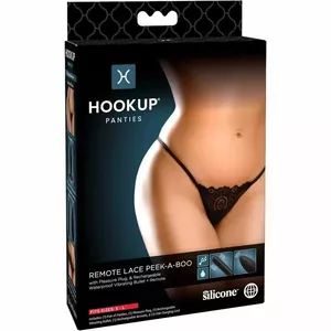 HOOK UP REMOTE LACE PEEK A BOO ONE SIZE
