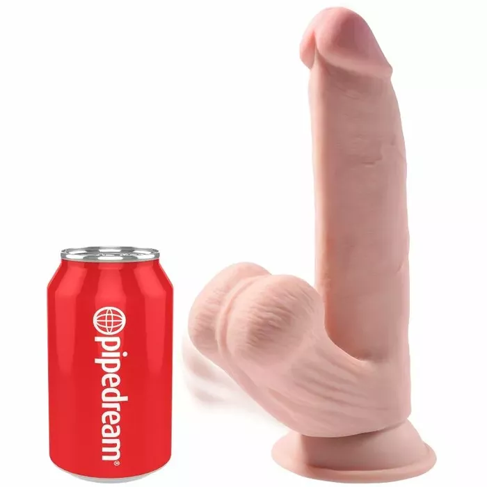 Dildo King Cock PLUS 3D Swinging Balls 24.5 cm Photo 2