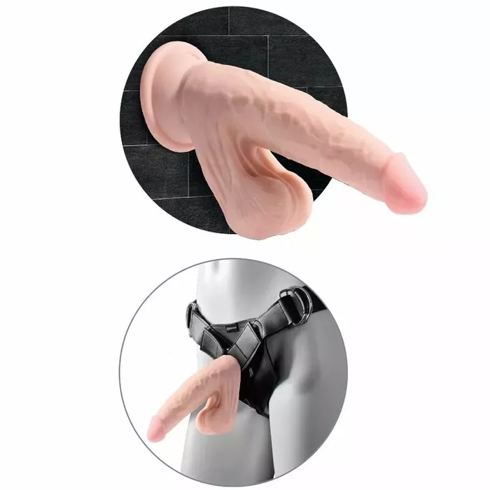 Dildo King Cock PLUS 3D Swinging Balls 24.5 cm Photo 4