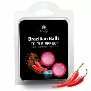 SECRET PLAY SET 2 BRAZILIAN BALLS TRIPLE EFFECT