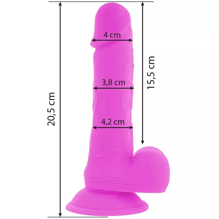 Diversia D-231116 vibrating dildo — silicone 20.5 cm Photo 3