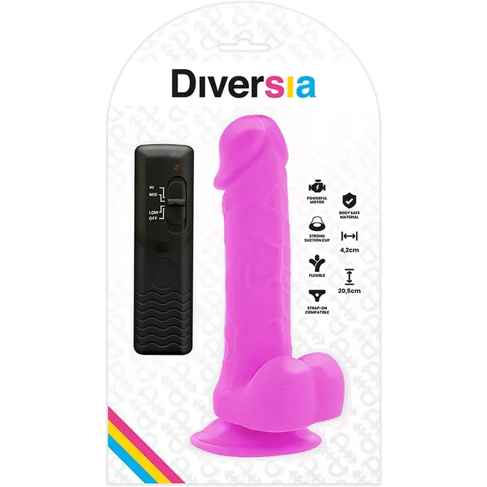 Diversia D-231116 vibrating dildo — silicone 20.5 cm Photo 8
