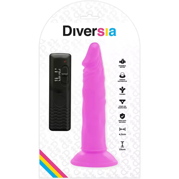 Vibrating dildo Diversia+ Flexible Vibrator 23 cm Photo 8