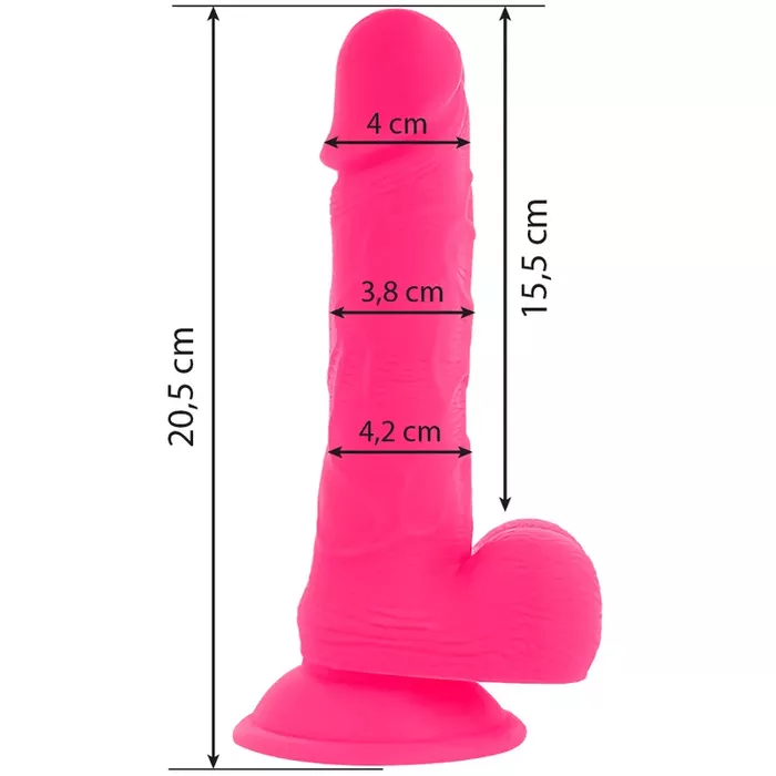 Dildo Diversia+ elastīgs ar vibrāciju 20,5 cm Photo 3