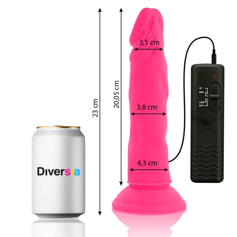 Vibrējošs silikona dildo Diversia+ D-231124 Photo 9